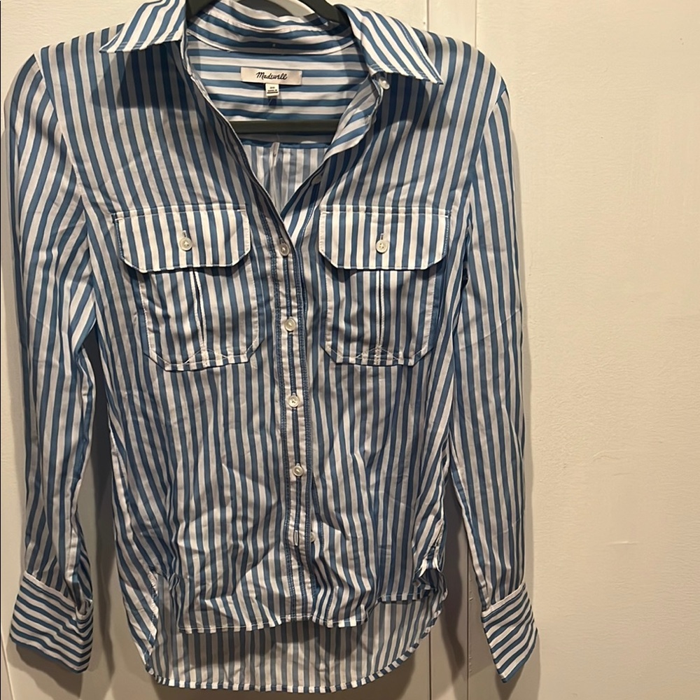Madewell NWT Utility-Pocket Button-Up Shirt.